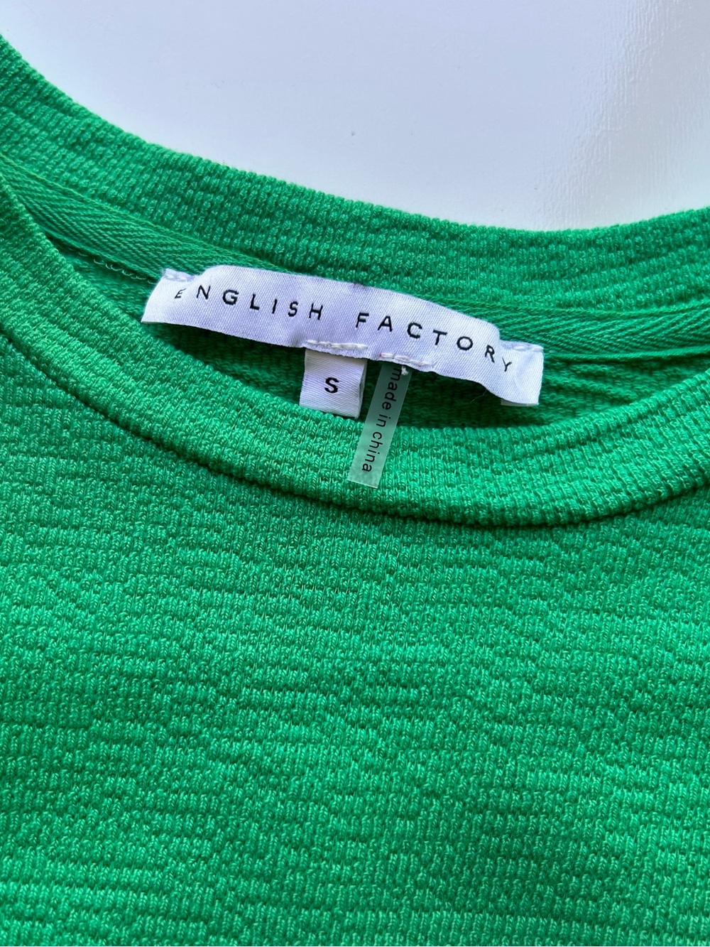 ENGLISH FACTORY Knit Eyelet Mixed T-Shirts - Picture 5 of 8